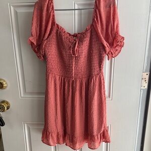 June & Hudson Pink Mini Dress